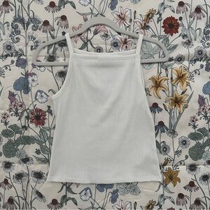 Old Navy White Ribbed Camisole